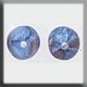 12278 Glass Treasures-Round Lined Bead 6mm Gldstone/Lt Sapphire (Qty. 2) MAIN
